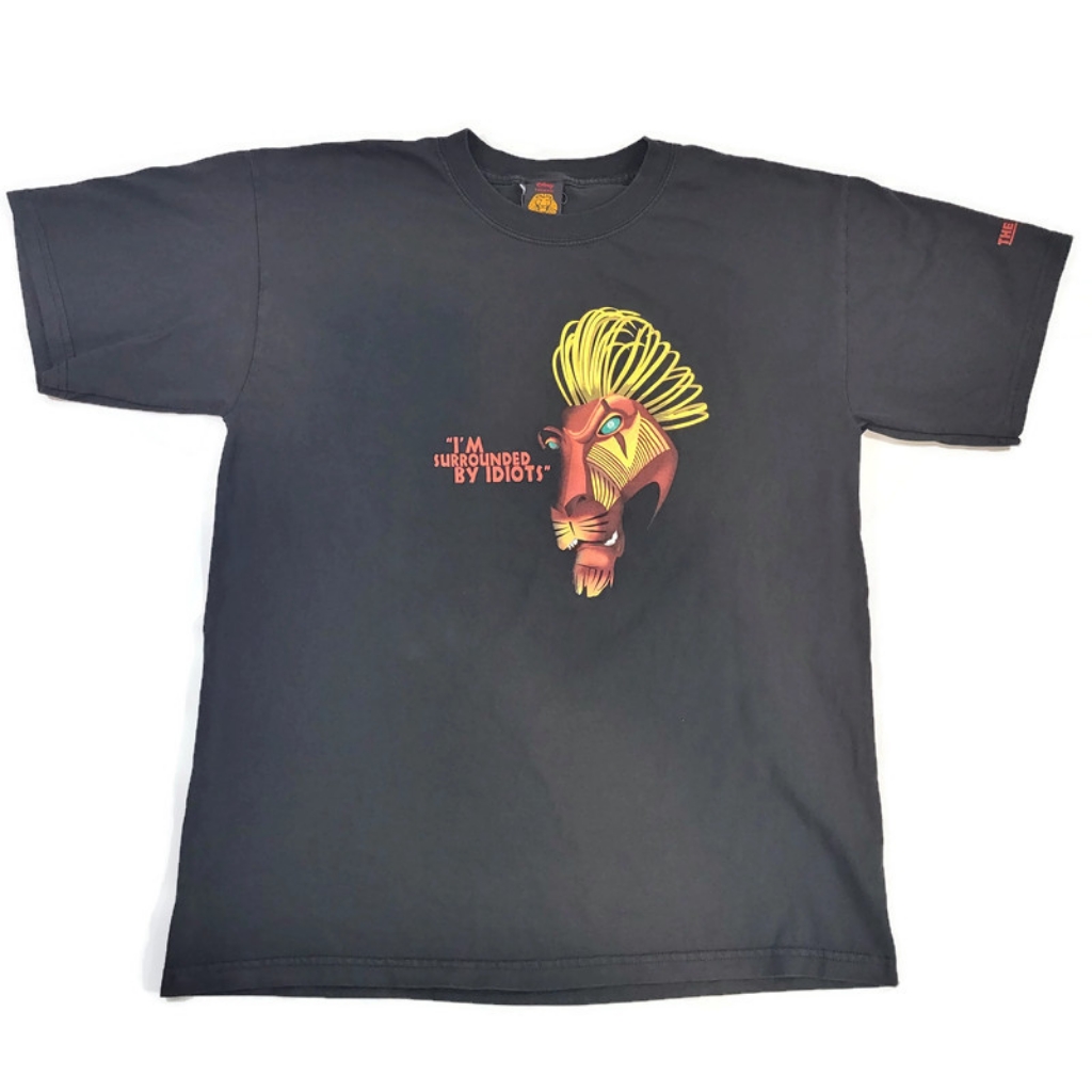 Disney The Lion King "Im Surrounded By Idiots"Scar Broadway Promo Size L
